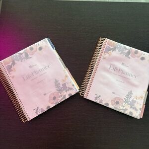 Erin Condren Bouquet Daily Life Planner Duo Rose Gold Coil Jan 2026 - Dec 2026